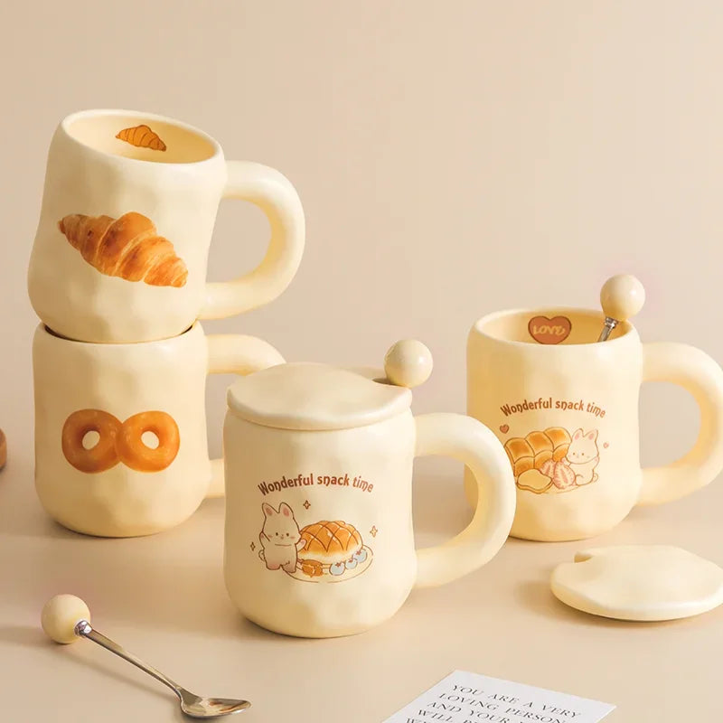 ceramic mug with spoon